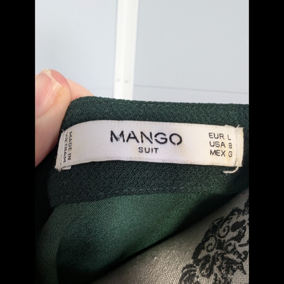 Mango Suit Forest Green Dress Size 8 - Picture 3 of 9